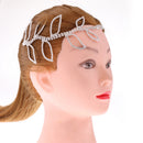 Large Silver Rhinestone Leaves Headpiece Wedding Bridal Jewelry