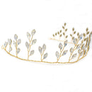 Vintage Gold Rhinestones Leaves Headband Wedding Bridal Tiara Hair Jewelry