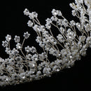 Elegant Bridal Crystal Tiara Flower Headband Headpiece Hair Accessories