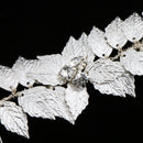 Vintage Silver Plated Leaves Hair Comb Wedding Bridal Hair Accessories