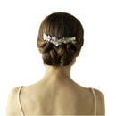 Vintage Silver Plated Leaves Hair Comb Wedding Bridal Hair Accessories