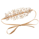 Retro Greek Style Bridal Hair Vine Glitter Rhinestone Pearl Floral Headband Wedding Bride Girls Ladies Hair Wreath Tiara Gift