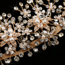 Retro Greek Style Bridal Hair Vine Glitter Rhinestone Pearl Floral Headband Wedding Bride Girls Ladies Hair Wreath Tiara Gift