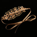 Retro Greek Style Bridal Hair Vine Glitter Rhinestone Pearl Floral Headband Wedding Bride Girls Ladies Hair Wreath Tiara Gift