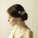 Retro Greek Style Bridal Hair Vine Glitter Rhinestone Pearl Floral Headband Wedding Bride Girls Ladies Hair Wreath Tiara Gift