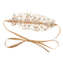 Retro Greek Style Bridal Hair Vine Glitter Rhinestone Pearl Floral Headband Wedding Bride Girls Ladies Hair Wreath Tiara Gift