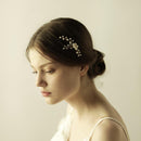 Delicate Wedding Sparking Crystal Pearls Hairpins Lady Hair Accessories
