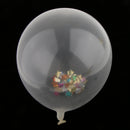 10x Clear Latex Balloon with Colorful Star Confetti Wedding Birthay Party Gift