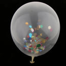 10x Wedding Confetti Balloon Clear Birthday Balloons Set Latex Party DÃ©cor
