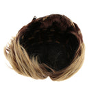 Women Girls Gold Short Layered Wig Pixie-Cut Blonde Wig Cosplay Props
