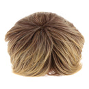 Women Girls Gold Short Layered Wig Pixie-Cut Blonde Wig Cosplay Props