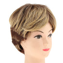 Women Girls Gold Short Layered Wig Pixie-Cut Blonde Wig Cosplay Props