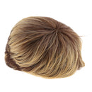 Women Girls Gold Short Layered Wig Pixie-Cut Blonde Wig Cosplay Props