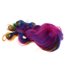 Harajuku Long Wavy Colorful Wig Women Girls Synthetic Cosplay Wig
