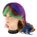 Harajuku Long Wavy Colorful Wig Women Girls Synthetic Cosplay Wig