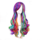 Harajuku Long Wavy Colorful Wig Women Girls Synthetic Cosplay Wig