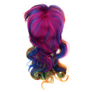 Harajuku Long Wavy Colorful Wig Women Girls Synthetic Cosplay Wig