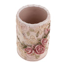 Romantic Delicate Rose Flower Carved Pen Holder Makeup Brush Holder Table Decor