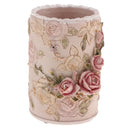 Romantic Delicate Rose Flower Carved Pen Holder Makeup Brush Holder Table Decor