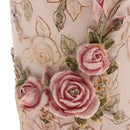 Romantic Delicate Rose Flower Carved Pen Holder Makeup Brush Holder Table Decor