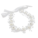 Elegant Diamond Flower Headband Wedding Pageant Woman Bridal Hair Wreath
