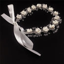 Elegant Diamond Flower Headband Wedding Pageant Woman Bridal Hair Wreath