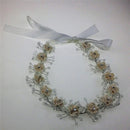 Elegant Diamond Flower Headband Wedding Pageant Woman Bridal Hair Wreath