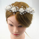 Elegant Diamond Flower Headband Wedding Pageant Woman Bridal Hair Wreath