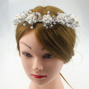 Elegant Diamond Flower Headband Wedding Pageant Woman Bridal Hair Wreath