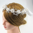 Elegant Diamond Flower Headband Wedding Pageant Woman Bridal Hair Wreath