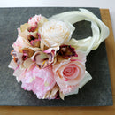 Vintage Wedding Bridal Artificial Rose Flower Bouquet Hand Tied Flower