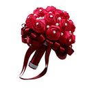Artificial Rose Wine Red Flower Wedding Bride Hand Flower Home Venue DÃ©cor