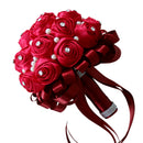 Artificial Rose Wine Red Flower Wedding Bride Hand Flower Home Venue DÃ©cor
