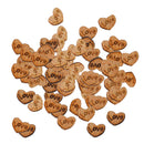 50pcs Love Rustic Love Heart Wooden Pieces Cutout Craft Wedding Decor