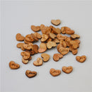 50pcs Love Rustic Love Heart Wooden Pieces Cutout Craft Wedding Decor