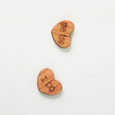 50pcs Rustic I Do Me Too Love Heart Wooden Pieces Cutout Craft Wedding Decor