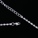 Wedding Bridal Prom Rhinestone Crystal Necklace Earring Jewelry Set