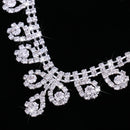 Wedding Bridal Prom Rhinestone Crystal Necklace Earring Jewelry Set