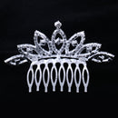 Princess Crystal Mini Hair Crown Tiara Hair Comb Girls Woman Wedding Party
