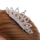 Princess Crystal Mini Hair Crown Tiara Hair Comb Girls Woman Wedding Party