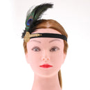 Vintage Charleston Party Peacock Feather Headband Wedding Party Costume Prop