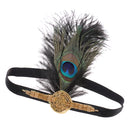 Vintage Charleston Party Peacock Feather Headband Wedding Party Costume Prop