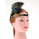Vintage Charleston Party Peacock Feather Headband Wedding Party Costume Prop