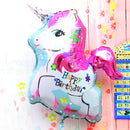 Lovely Large Unicorn Aluminum Foil Balloon Kids Birthday Party Decoration