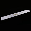 Funny 21 & Legally Drunk Satin Sashes 21st Birthday Party Decoration