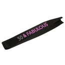 50 & FABULOUS Rhinestone Satin Sashes 50th Birthday Party Costume Accessory