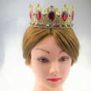 Vintage Bridal Crown Baroque Red Waterdrop Crystal Wedding Tiara Women Ladies Hair Accessory Headdress
