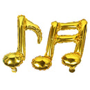 10 Pieces Single Music Note Foil Balloon Wedding Concert Dance Prom Party Decorations