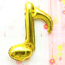 10 Pieces Single Music Note Foil Balloon Wedding Concert Dance Prom Party Decorations