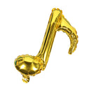 10 Pieces Single Music Note Foil Balloon Wedding Concert Dance Prom Party Decorations